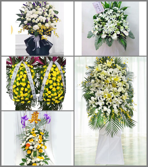 福建宁德古田县卓洋乡白事花篮预定